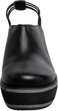 Comfortable Stylish Elegant Wedge Mules - Black - Thumbnail 9 | M51 Finn