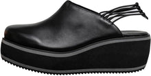 Comfortable Stylish Elegant Wedge Mules - Black - Thumbnail 7 | M51 Finn