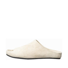 Womens Suede Open Toe Slide Slippers Cozy Comfort - Cream - Thumbnail 8 | A32 Destiny