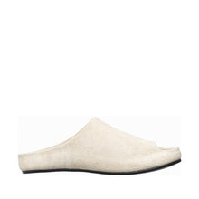 Womens Suede Open Toe Slide Slippers Cozy Comfort - Cream - Thumbnail 9 | A32 Destiny