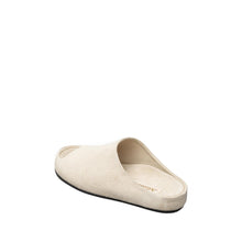 Womens Suede Open Toe Slide Slippers Cozy Comfort - Cream - Thumbnail 11 | A32 Destiny