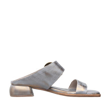 Womens Leather Buckle Sandals Low Heel Comfort Style - Aqua - Thumbnail 3 | B20 Lily