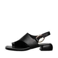 Chunky Heel Slingback Sandals – Bold Style & Comfort - Black - Thumbnail 2 | B22 Layla