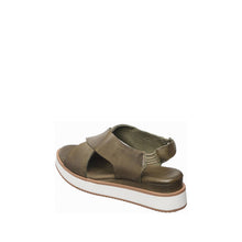 Womens Cross Strap Platform Sandals Slingback Comfort Style - Olive - Thumbnail 11 | B38 Kylie Sport