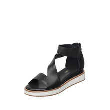 Womens Platform Ankle Strap Sandals Wedge Heel Comfort Style - Black - Thumbnail 7 | B40 Davi Sport