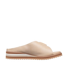 Womens Leather Crossover Slide Sandals Platform Sole Comfort Style - Make up - Thumbnail 4 | B70 Padme Low
