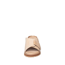 Womens Leather Crossover Slide Sandals Platform Sole Comfort Style - Make up - Thumbnail 5 | B70 Padme Low