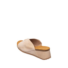 Womens Leather Wedge Slide Sandals Comfortable Summer Style - Make up - Thumbnail 5 | B80 Kaitlin Flex