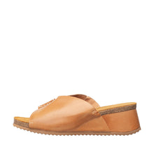 Womens Leather Wedge Slide Sandals Comfortable Summer Style - Taupe - Thumbnail 8 | B80 Kaitlin Flex