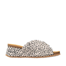 Womens Leopard Print Wedge Slide Sandals Comfort Style - Taupe - Thumbnail 4 | B81 Kaitlin Flex