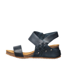 Womens Leather Wedge Sandals Ankle Strap Summer Comfort - Dragonfly - Thumbnail 7 | B83 Amanda Flex