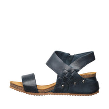 Womens Leather Wedge Sandals Ankle Strap Summer Comfort - Dragonfly - Thumbnail 8 | B83 Amanda Flex