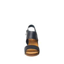 Womens Leather Wedge Sandals Ankle Strap Summer Comfort - Dragonfly - Thumbnail 10 | B83 Amanda Flex