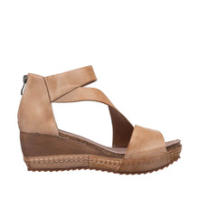 Womens Strappy Wedge Sandals Platform Comfort Style - Taupe - Thumbnail 8 | D02 Davi