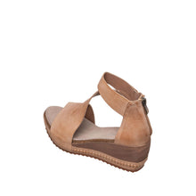 Womens Strappy Wedge Sandals Platform Comfort Style - Taupe - Thumbnail 10 | D02 Davi