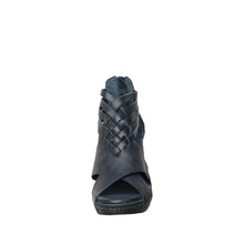 Womens Strappy Leather Wedge Sandals Back Zip Comfort Style - Dragonfly - Thumbnail 5 | D36 Tavi