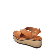 Womens Crossover Strap Platform Wedge Sandals Comfort Style - Taupe - Thumbnail 5 | E36 Kylie