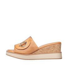 Womens Cork Wedge Slide Sandals Platform Comfort Style - Taupe - Thumbnail 7 | F06 Jupiter