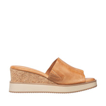 Womens Cork Wedge Slide Sandals Platform Comfort Style - Taupe - Thumbnail 8 | F06 Jupiter