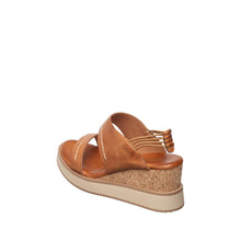 Womens Platform Wedge Sandals Elastic Ankle Strap Comfort Style - Camel - Thumbnail 5 | F07 Cachet