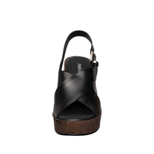 High Platform Cork Wedge Sandals – Elevated Style - Black - Thumbnail 4 | H34 Aly