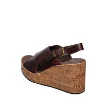 High Platform Cork Wedge Sandals – Elevated Style - Coffee - Thumbnail 10 | H34 Aly