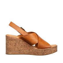 High Platform Cork Wedge Sandals – Elevated Style - Tan - Thumbnail 18 | H34 Aly