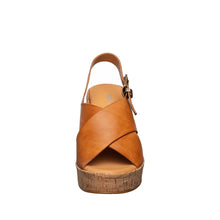 High Platform Cork Wedge Sandals – Elevated Style - Tan - Thumbnail 19 | H34 Aly
