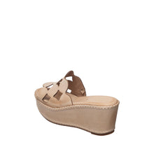 Womens Woven Leather Wedge Sandals Platform Comfort Style - Make up - Thumbnail 11 | H54 Opal
