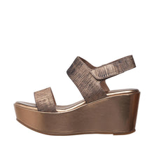 Womens Metallic Platform Wedge Sandals Strappy Comfort Style - Bronze - Thumbnail 2 | H63 Jill