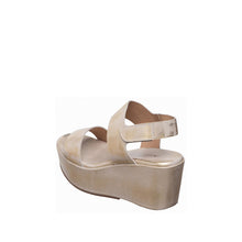 Womens Metallic Platform Wedge Sandals Ankle Strap Comfort Style - Natural - Thumbnail 5 | H69 Jill