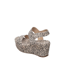 Womens Leopard Print Platform Wedge Sandals Trendy Comfort - Make up - Thumbnail 5 | H72 Jill