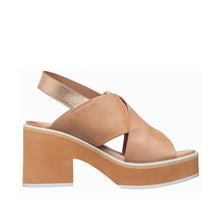 Womens Platform Slingback Sandals Black Leather Block Heel Trendy Comfort - Make up - Thumbnail 9 | I04 Joey