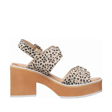 Womens Leopard Print Platform Sandals Chunky Heel Trendy Comfort - Make up - Thumbnail 4 | I08 Grace