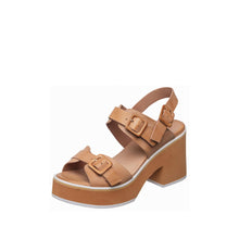 Womens Platform Buckle Sandals Block Heel Trendy Comfort - Make up - Thumbnail 7 | I09 Grace