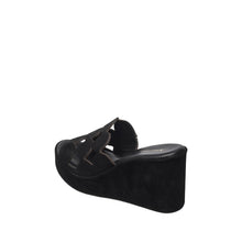 Womens Braided Strap Platform Wedge Sandals Comfort Style - Black - Thumbnail 11 | I24 Opal