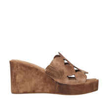 Womens Braided Strap Platform Wedge Sandals Comfort Style - Mocha - Thumbnail 4 | I24 Opal