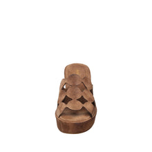 Womens Braided Strap Platform Wedge Sandals Comfort Style - Mocha - Thumbnail 16 | I24 Opal