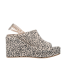Womens Leopard Print Wedge Sandals Ankle Strap Platform Style - Make up - Thumbnail 9 | I28 Brooklyn