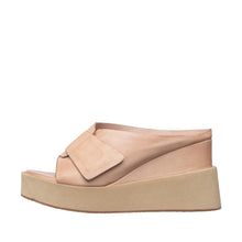 Womens Platform Mule Sandals Wedge Heel Comfort Style - Blush - Thumbnail 2 | I70 Padme