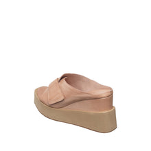 Womens Platform Mule Sandals Wedge Heel Comfort Style - Blush - Thumbnail 5 | I70 Padme