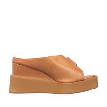 Womens Platform Mule Sandals Wedge Heel Comfort Style - Taupe - Thumbnail 9 | I70 Padme