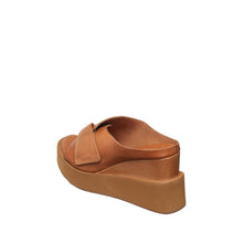 Womens Platform Mule Sandals Wedge Heel Comfort Style - Taupe - Thumbnail 11 | I70 Padme