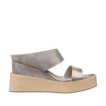 Womens Metallic Platform Sandals Ankle Strap Comfortable Wedge - Aqua - Thumbnail 3 | I71 Laura