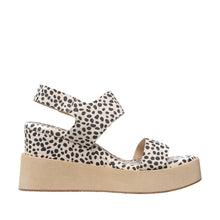 Womens Leopard Print Platform Sandals Ankle Strap Comfort Style - Make up - Thumbnail 3 | I77 Jill