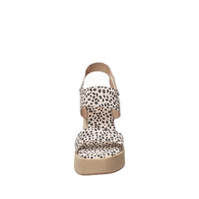 Womens Leopard Print Platform Sandals Ankle Strap Comfort Style - Make up - Thumbnail 4 | I77 Jill