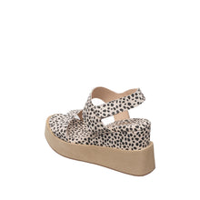 Womens Leopard Print Platform Sandals Ankle Strap Comfort Style - Make up - Thumbnail 5 | I77 Jill