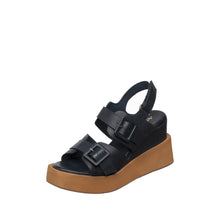 Womens Platform Buckle Sandals Wedge Heel Comfort Style - Dragonfly - Thumbnail 1 | I79 Georgia