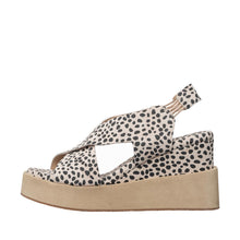 Womens Leopard Print Platform Wedge Sandals Slingback Comfort Style - Make up - Thumbnail 3 | I81 Cait