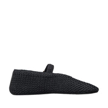 Womens Woven Mary Jane Flats With Buckle Comfort Style - Black - Thumbnail 9 | J01 Daphne